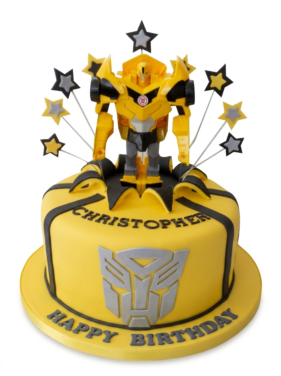 Transformers Bumblebee Birthday Cake