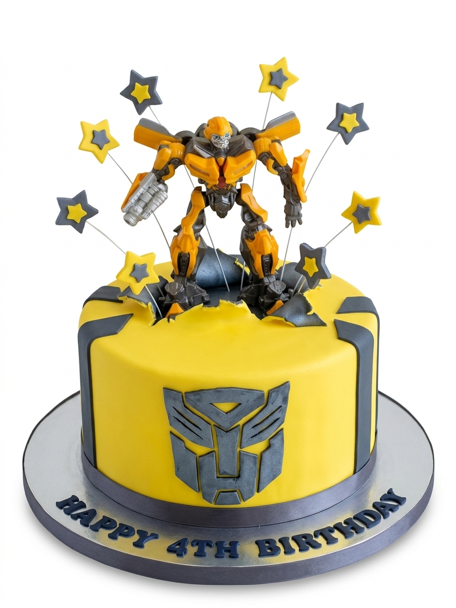 Transformers Bumblebee Birthday Cake