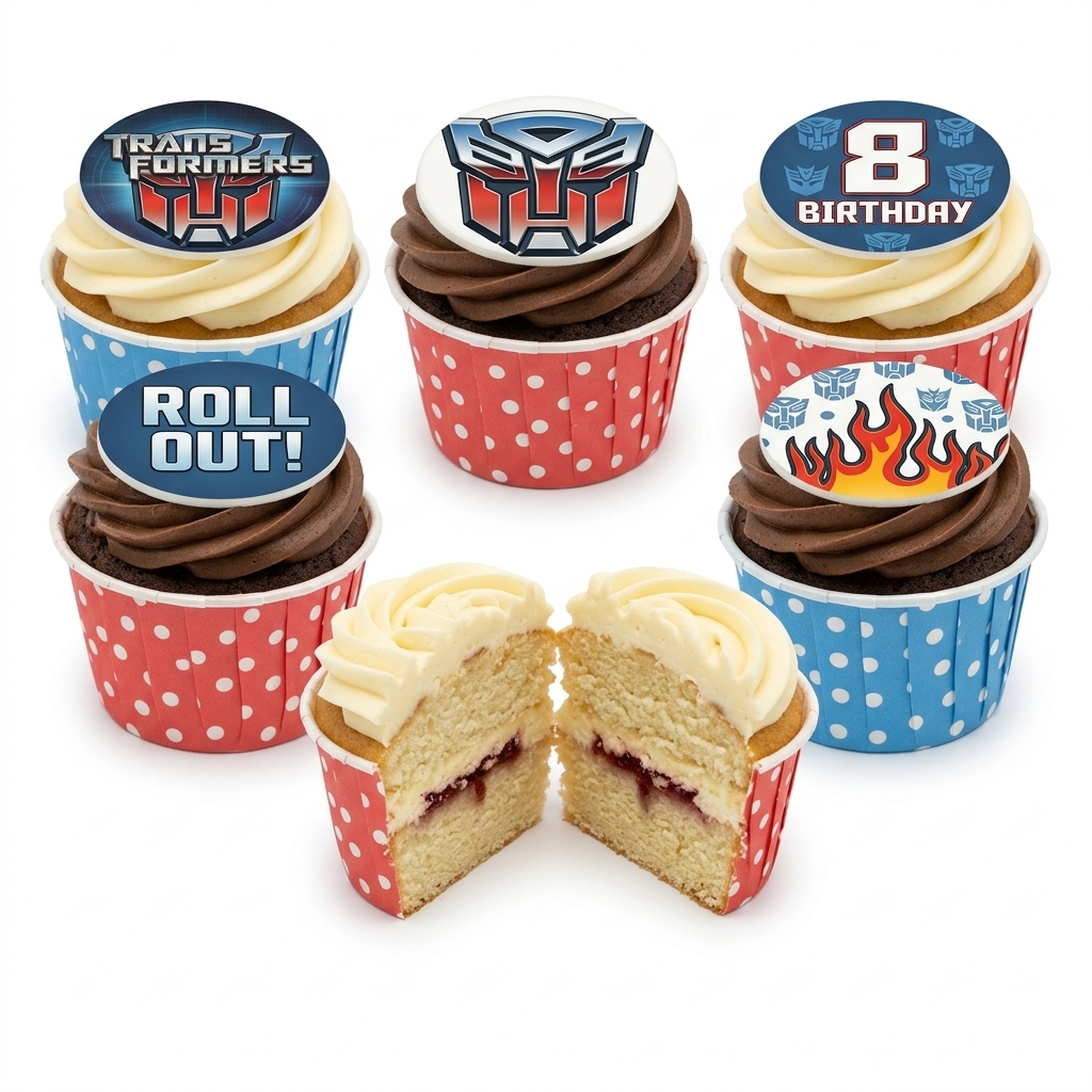 Transformers Birthday Cupcakes