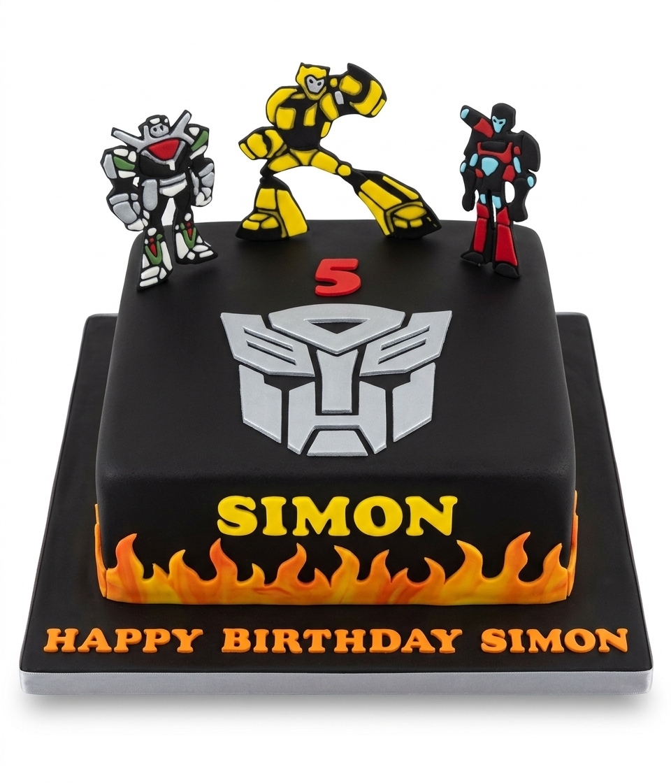 Transformers Birthday Cake