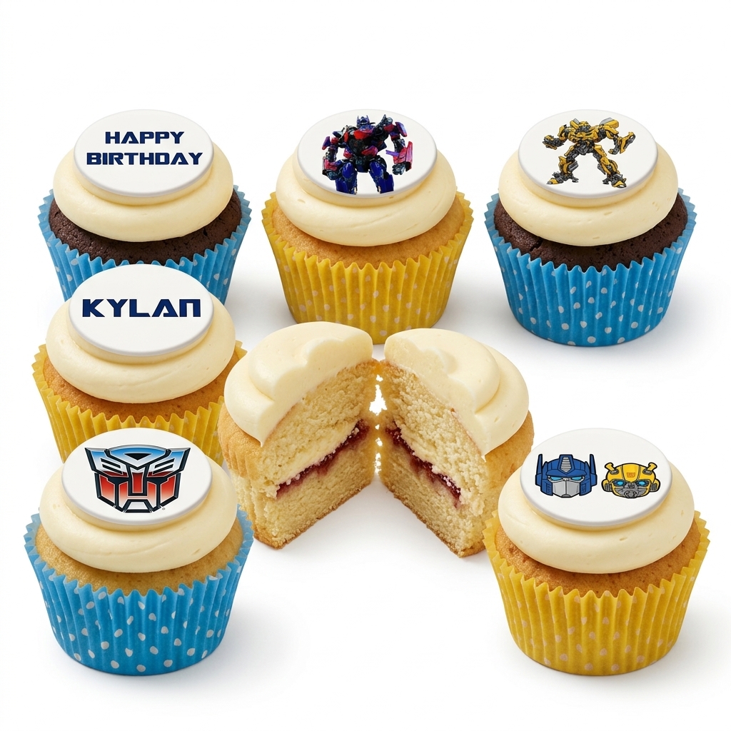 Transformers Birthday Cupcakes