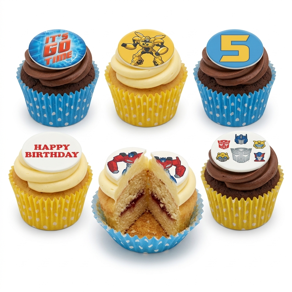 Transformers Birthday Cupcakes for Kids