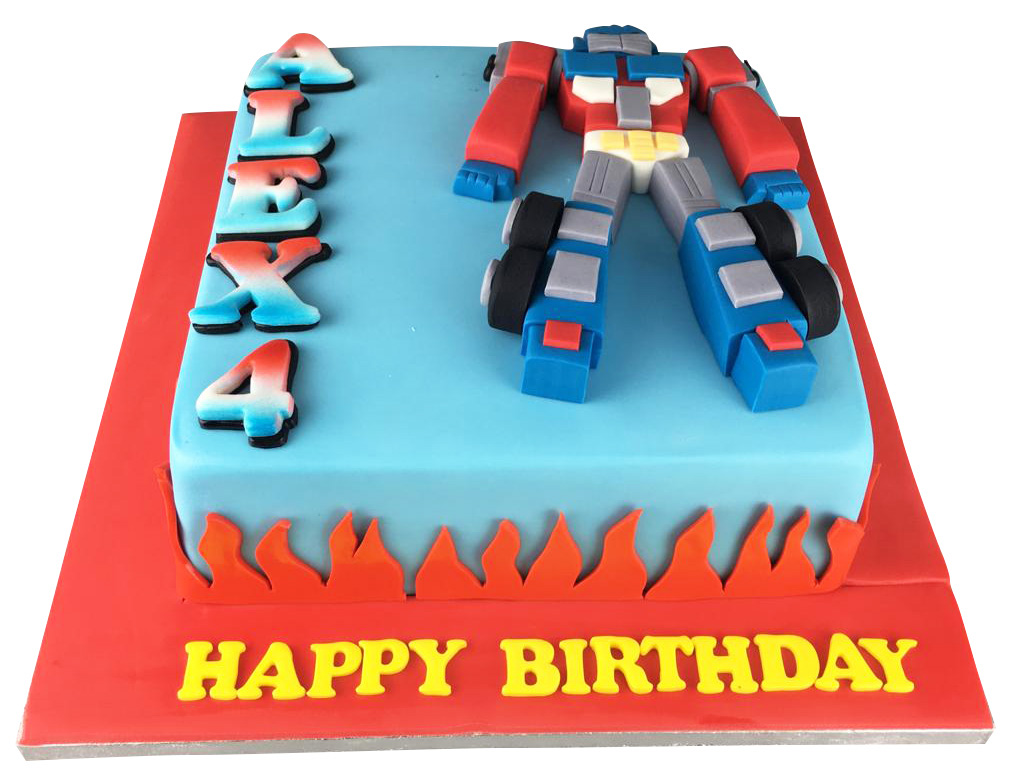 Transformers Truck Cake