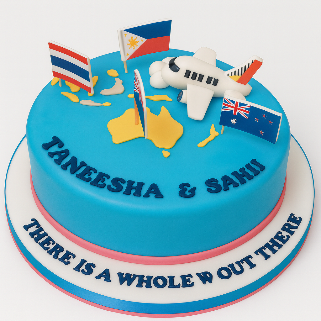 Travel Theme Cake