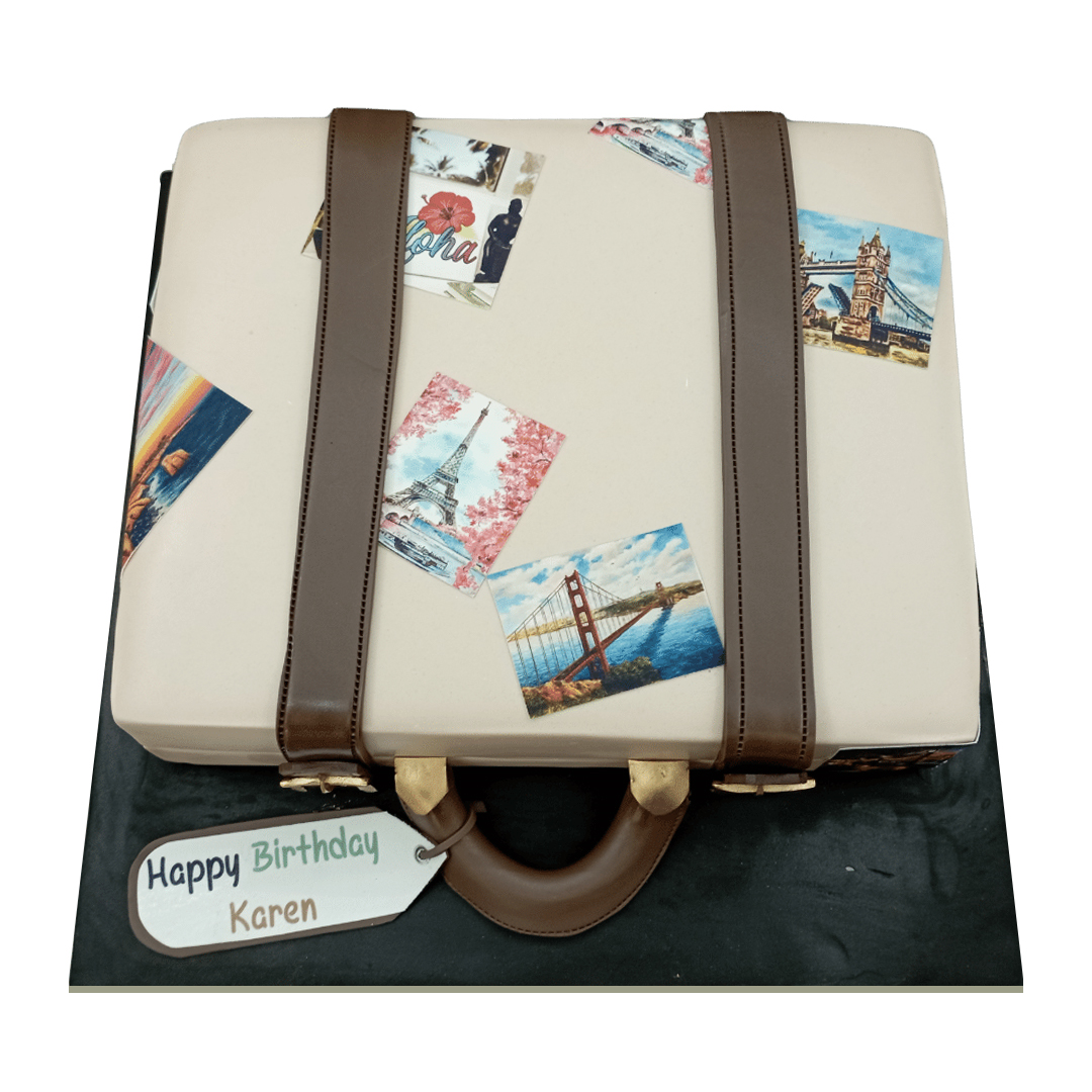 Travel themed Birthday Cake