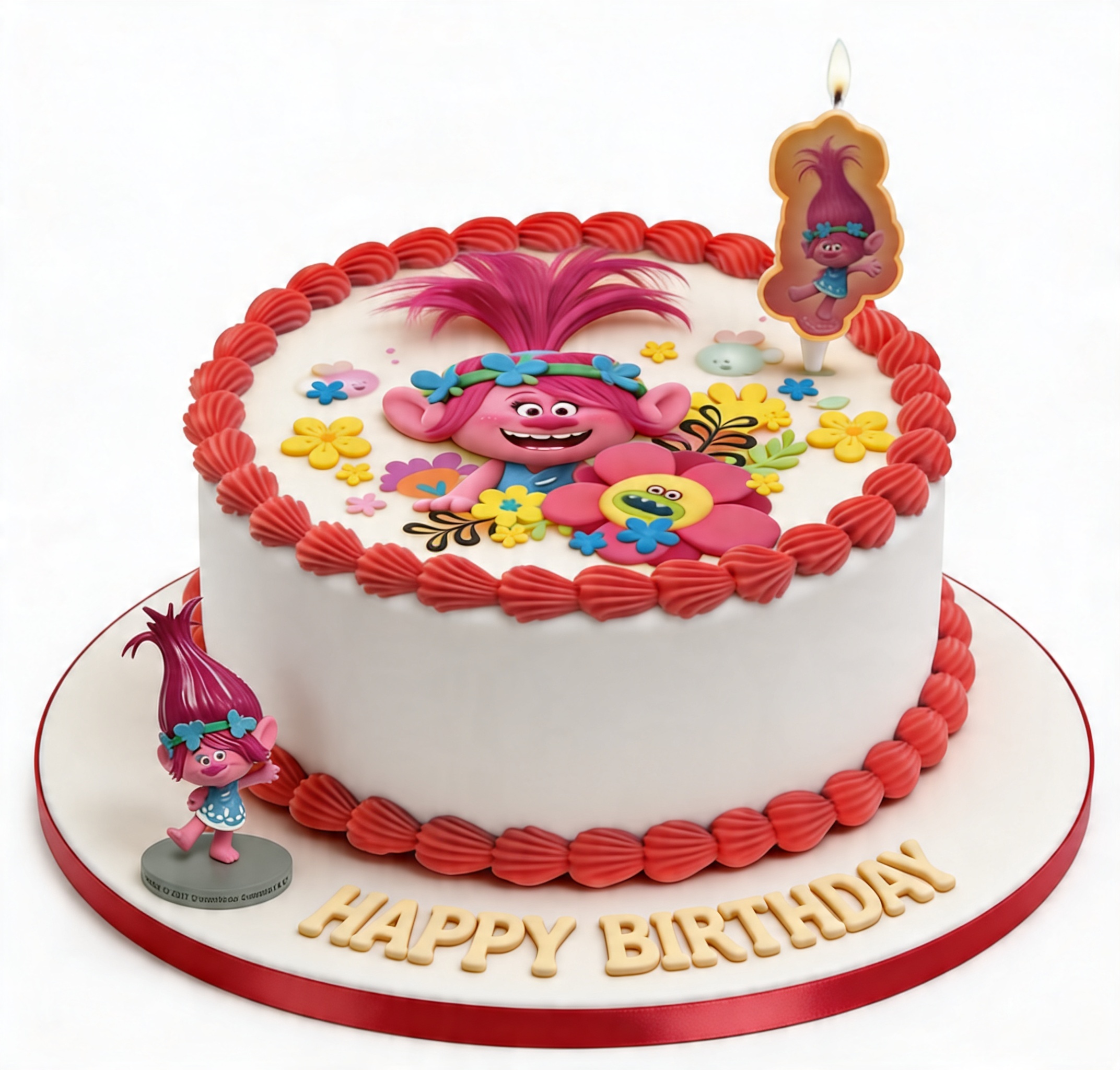 Trolls Poppy Kids Birthday Cake