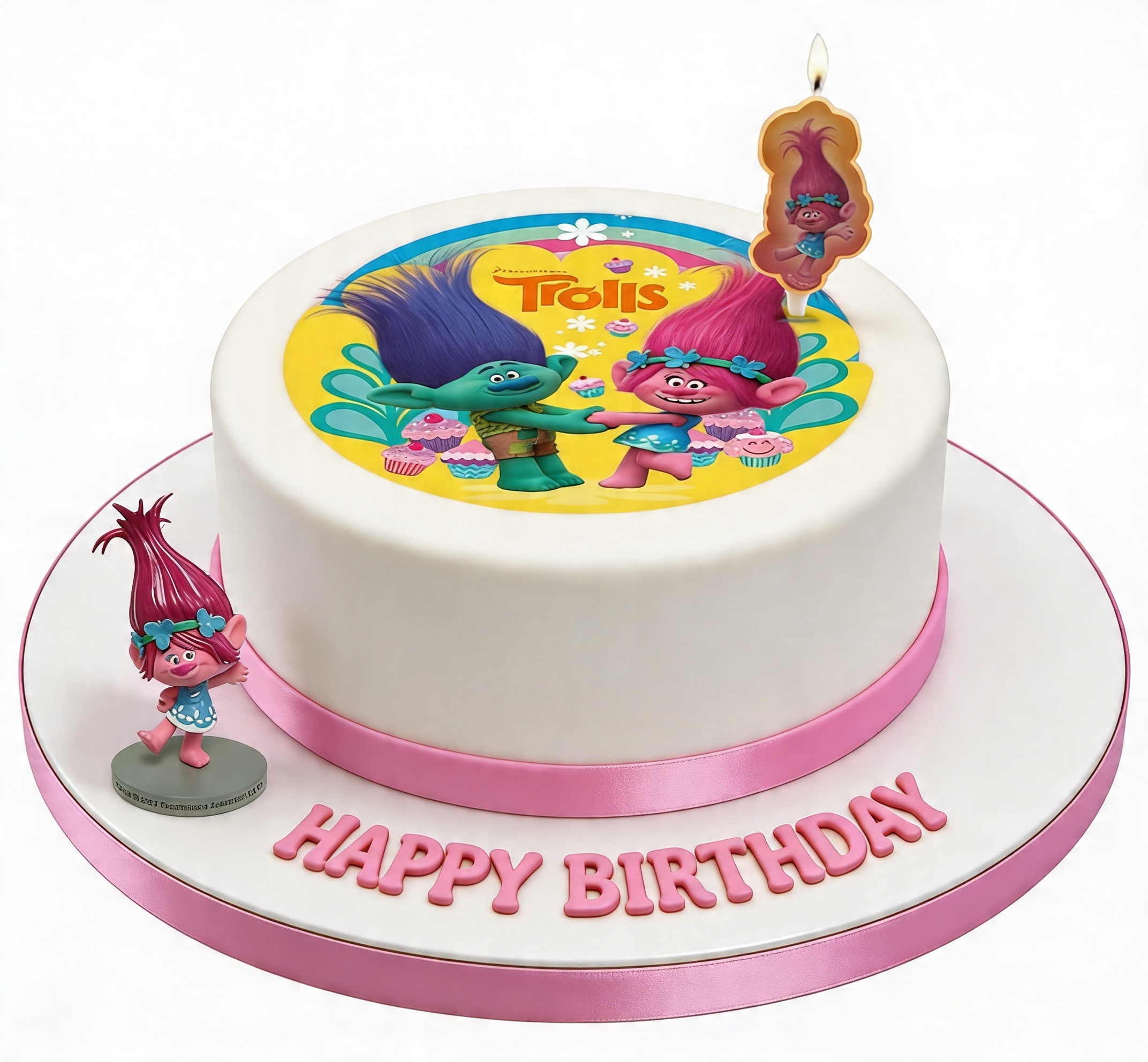 Trolls Birthday Cake for Kids