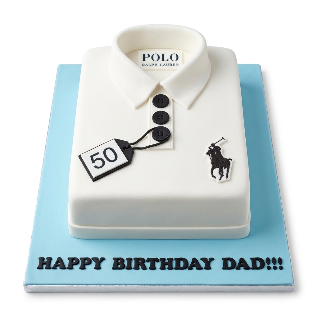 Designer Polo Shirt Birthday Cake for Men