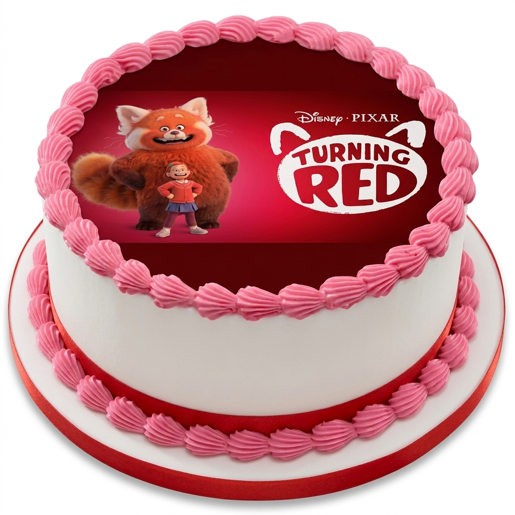 Turning Red Panda Birthday Cake