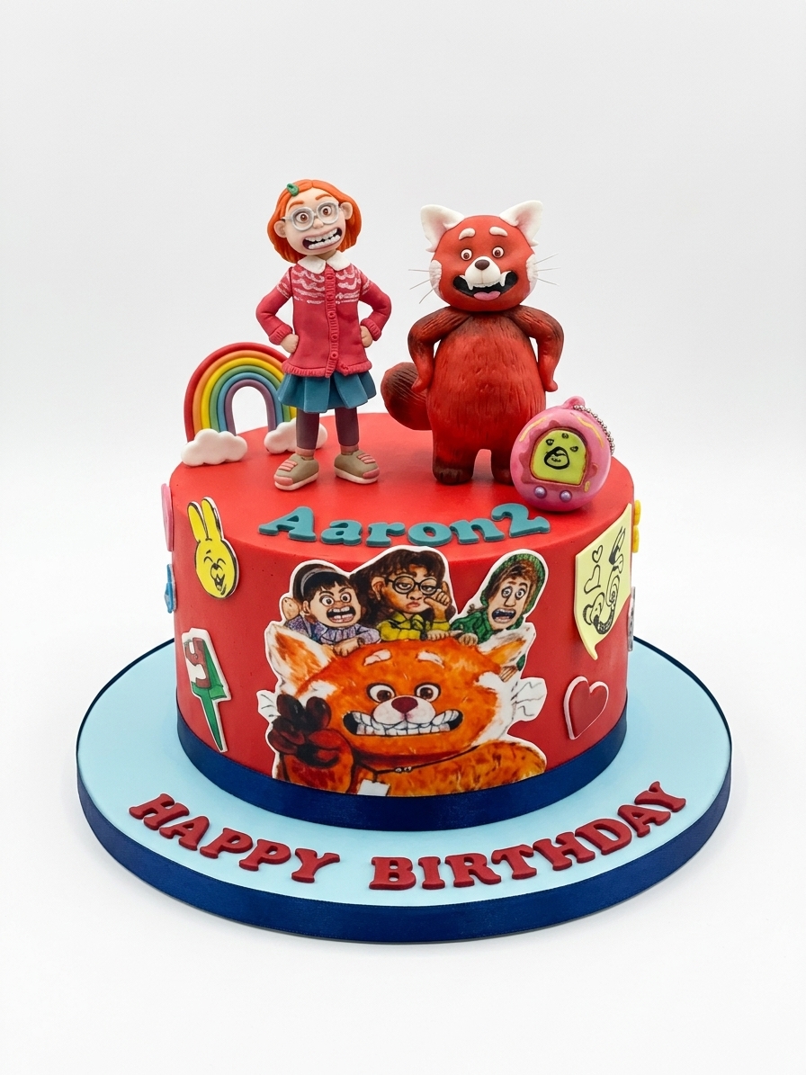 Turning Red Birthday Cake