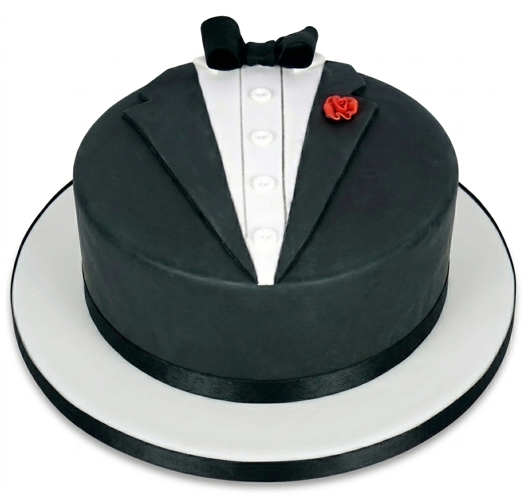 Tuxedo Birthday Cake for Him