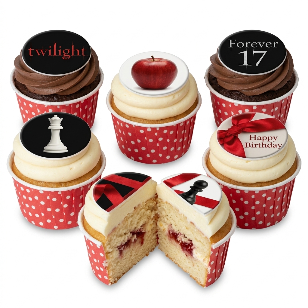 Twilight Saga Birthday Cupcakes