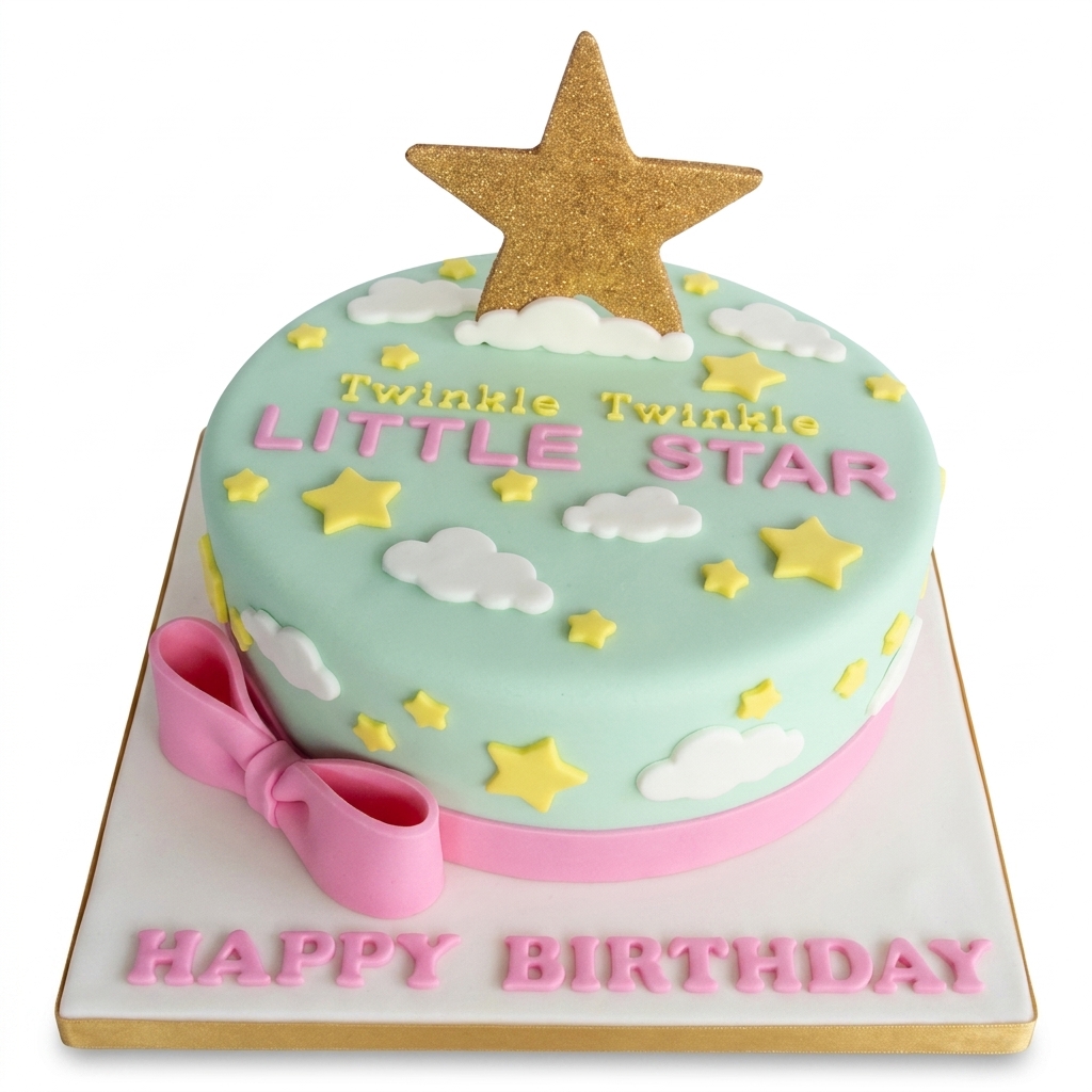 Twinkle Twinkle Little Star Birthday Cake