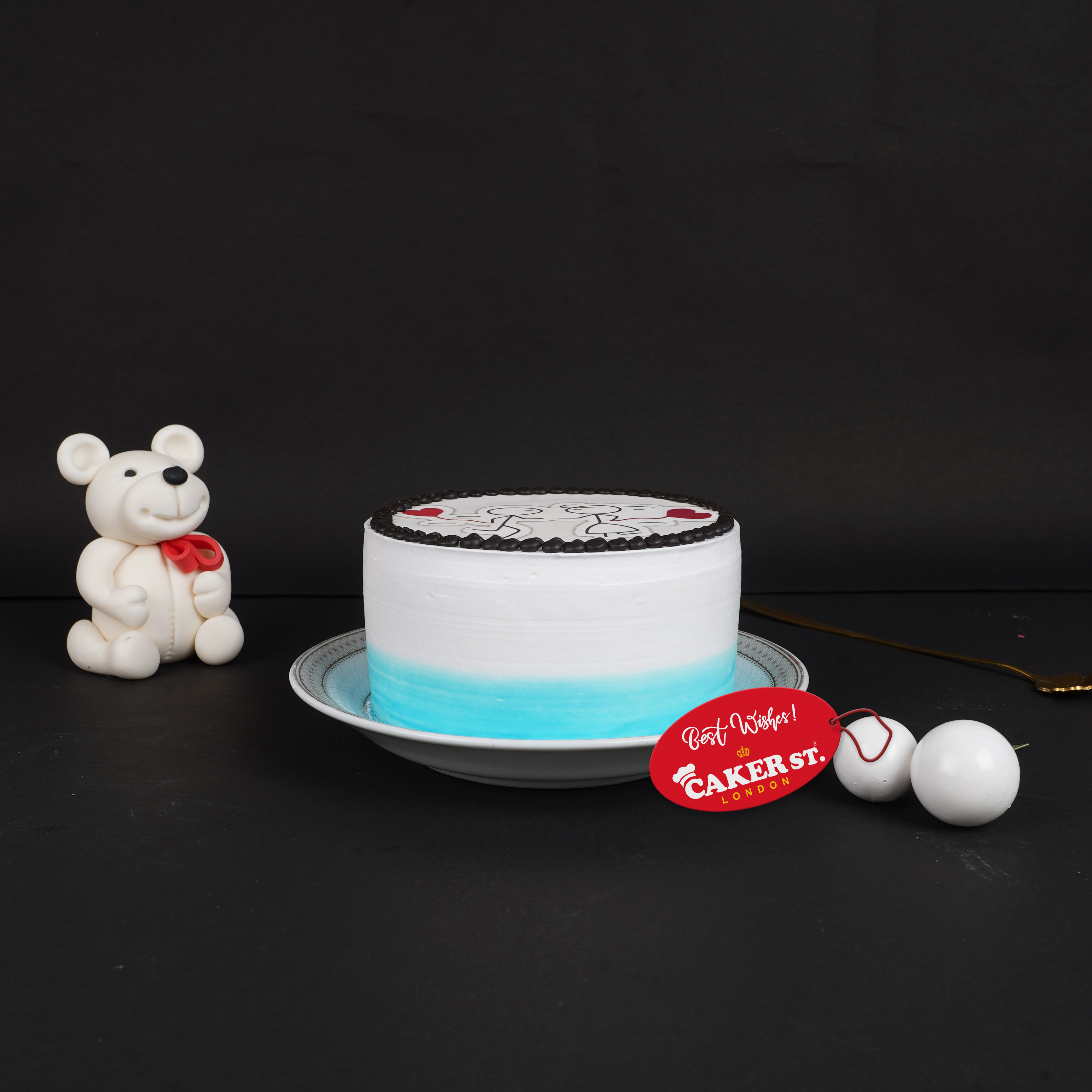 Two Hearts in Harmony Bento Cake (4 inch)