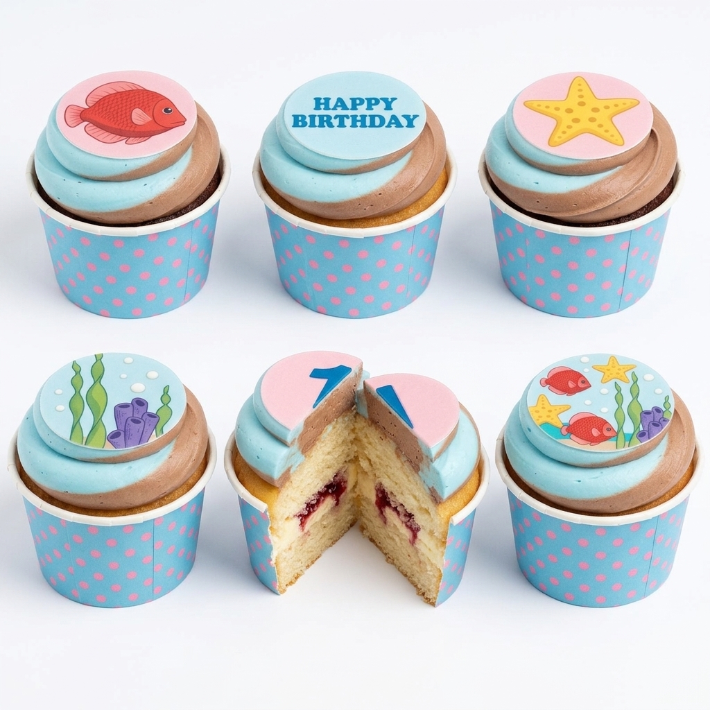 Under The Sea Birthday Cupcakes
