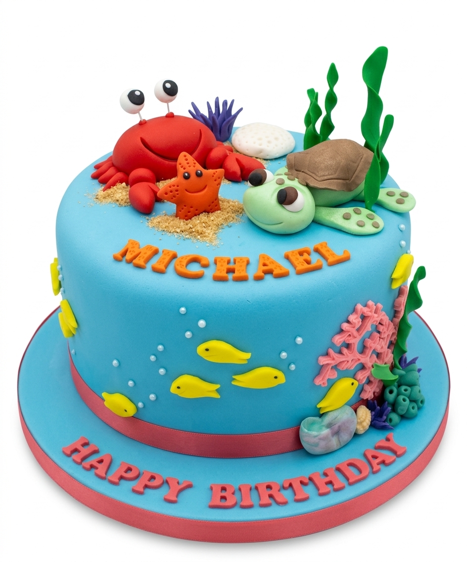 Under the Sea Birthday Cake
