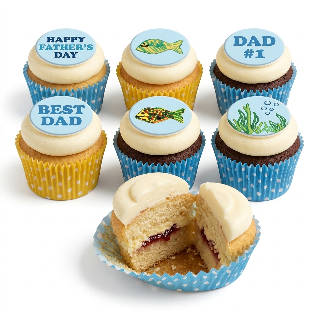 Father's Day Ocean Adventure Cupcakes
