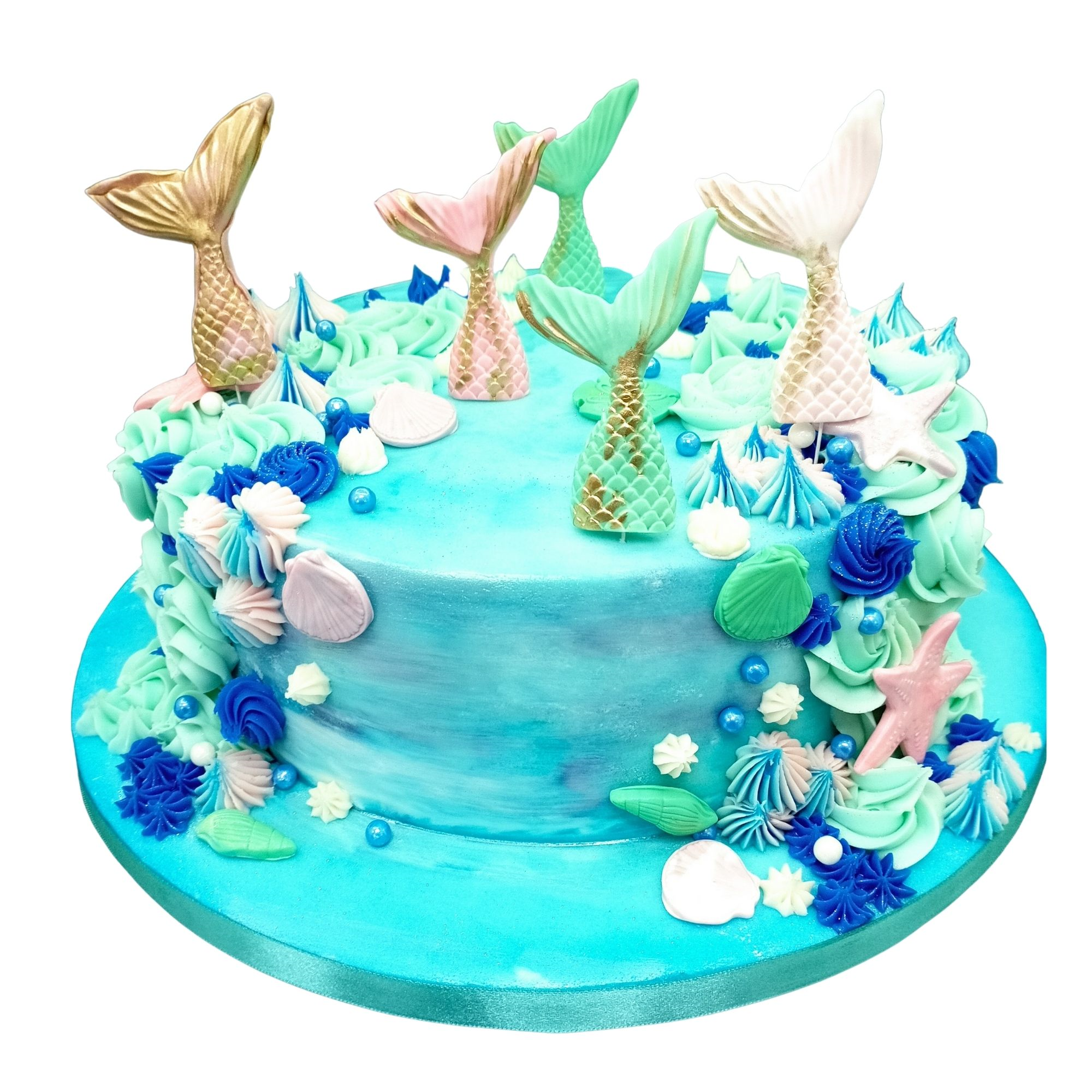 Under The Sea themed Cake with Fish Tails 