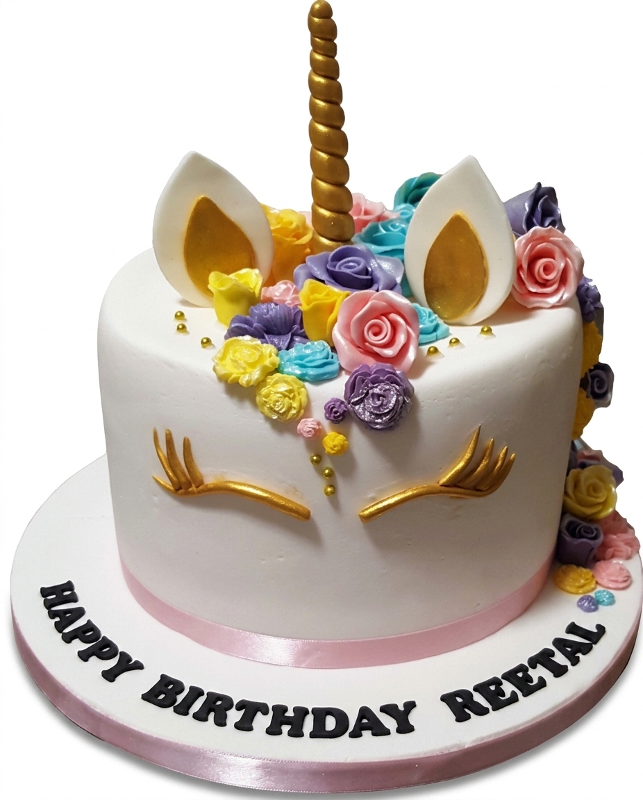 Unicorn Birthday Cake for Girls