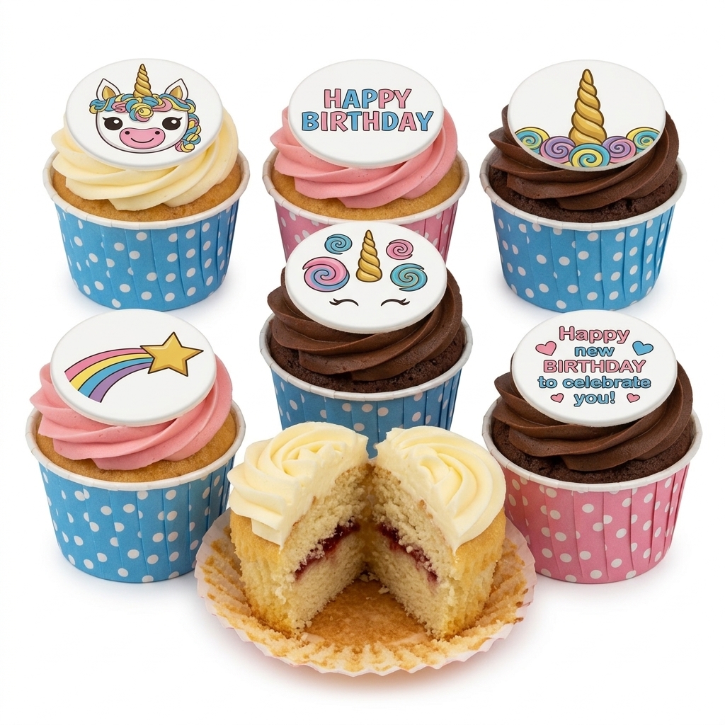 Magical Unicorn Birthday Cupcakes