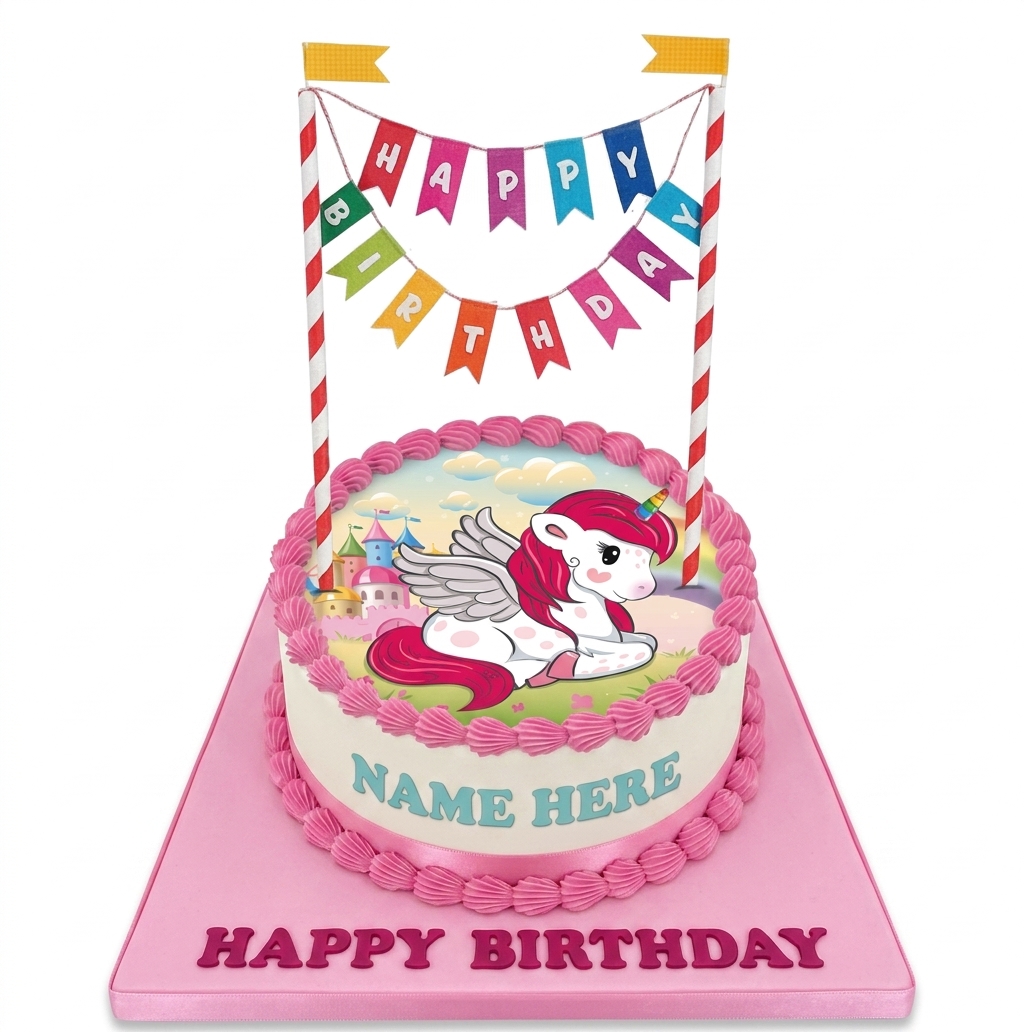 Unicorn Birthday Cake for Girls