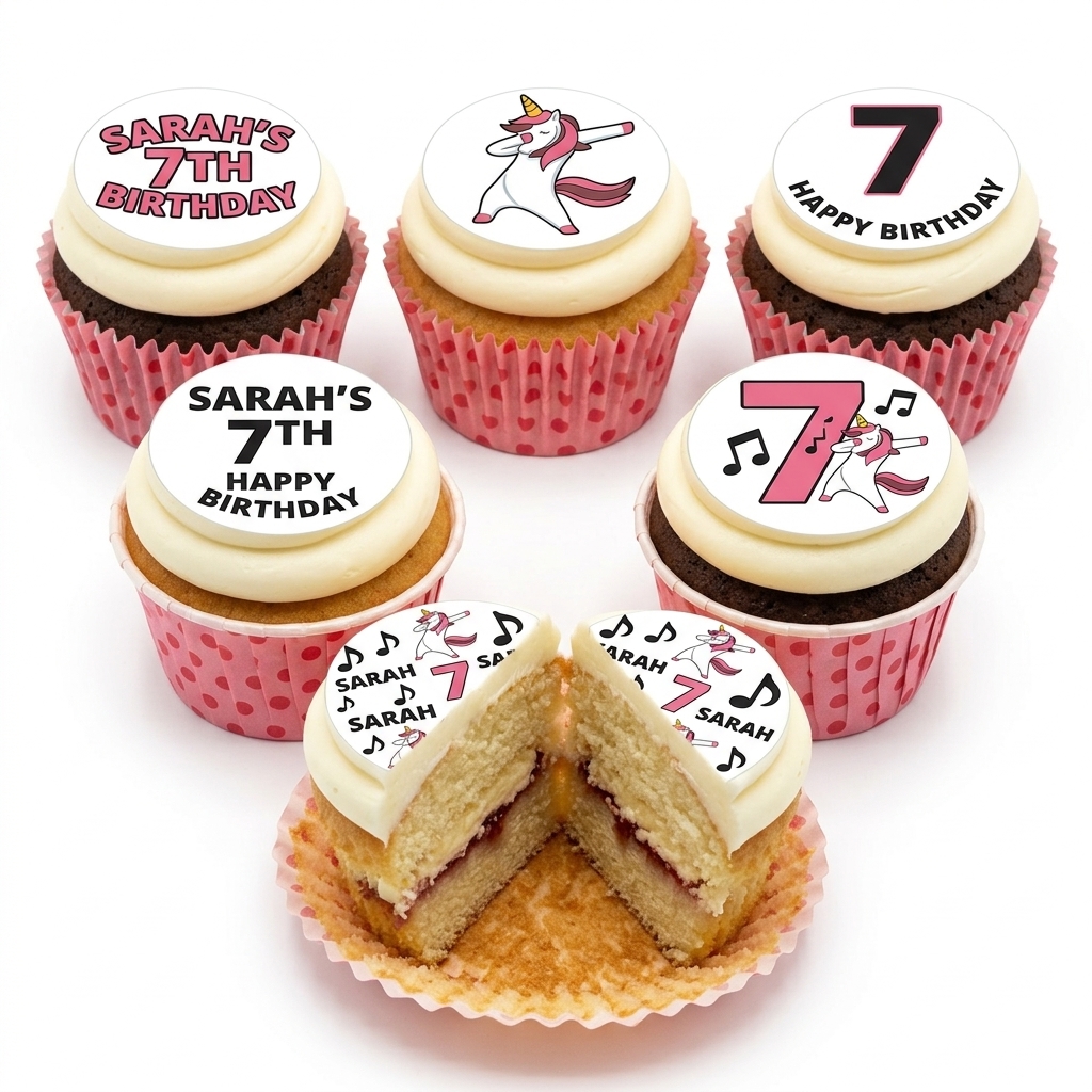 Dabbing Unicorn Birthday Cupcakes for Girls