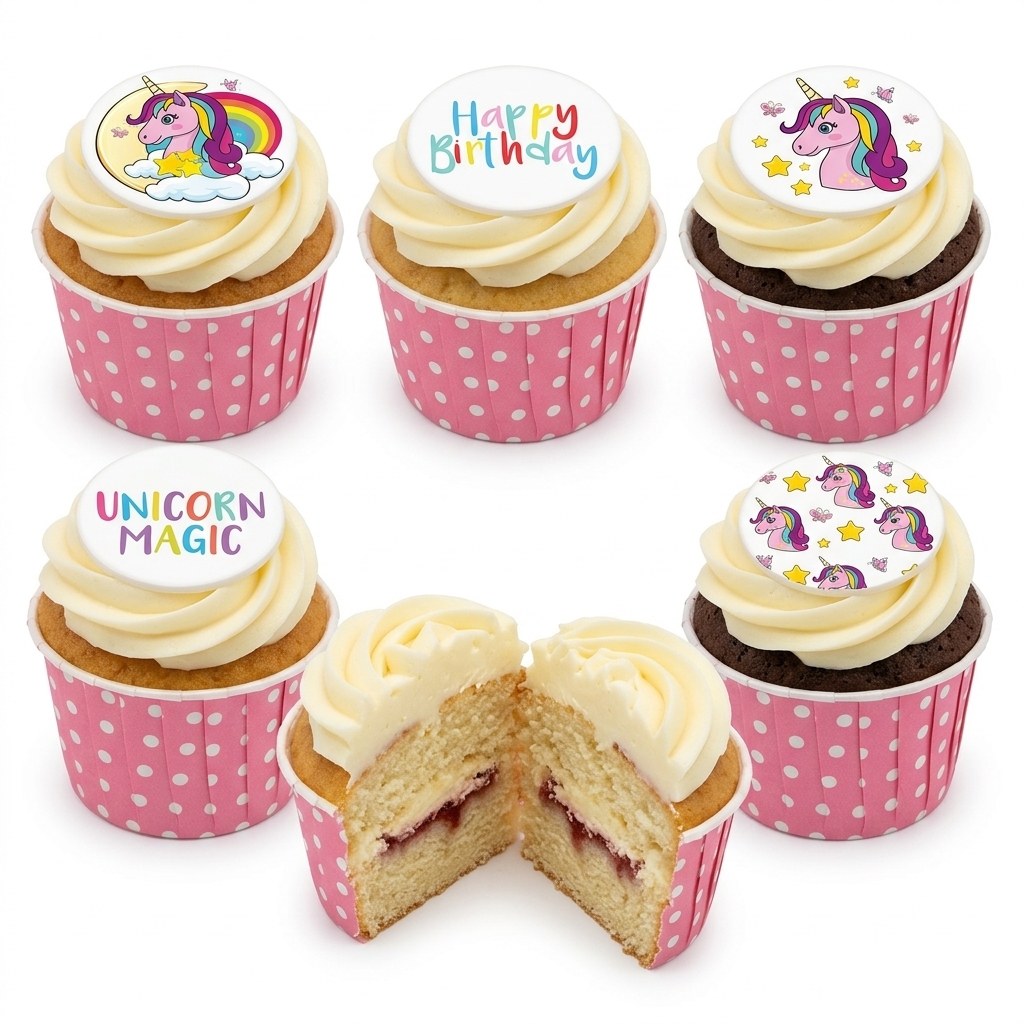 Unicorn Birthday Cupcakes