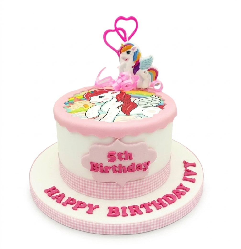 Unicorn Rainbow Birthday Cake