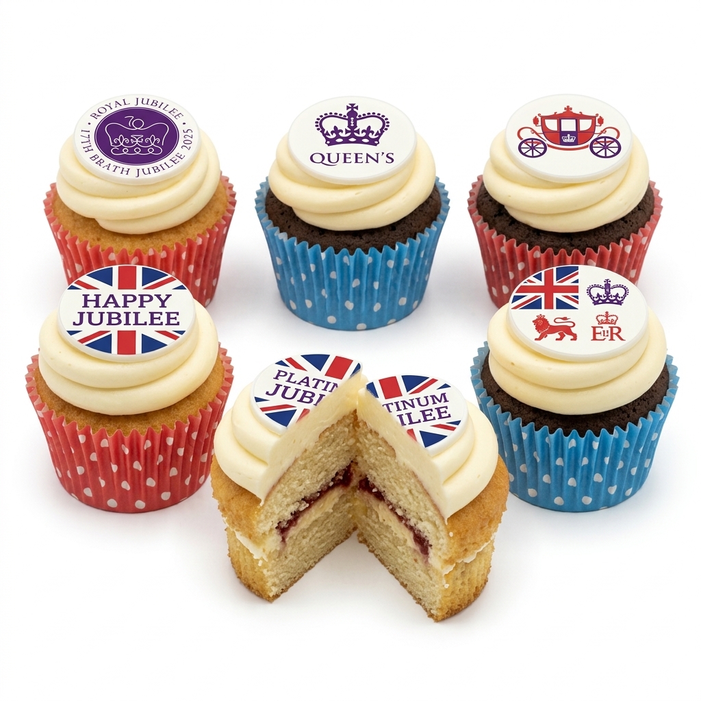 Royal Platinum Jubilee Cupcakes