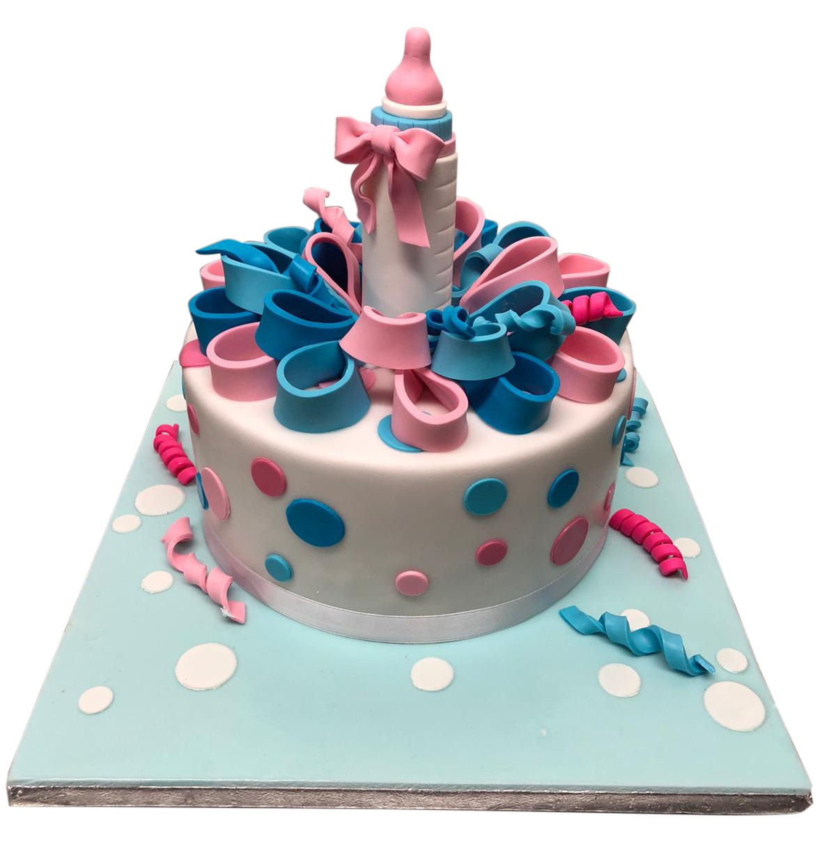 Unisex Baby Shower Cake