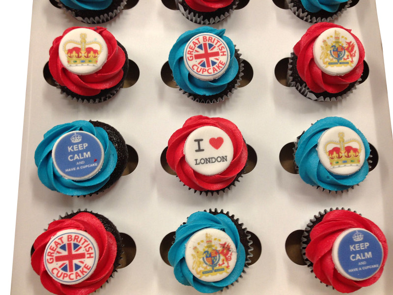 United Kingdom Theme Cupcakes - Pack of 6 