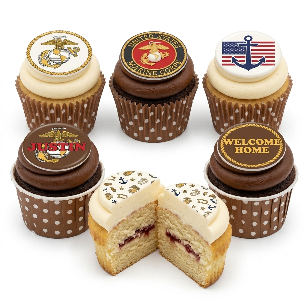 Welcome Home Military & Nautical Cupcakes