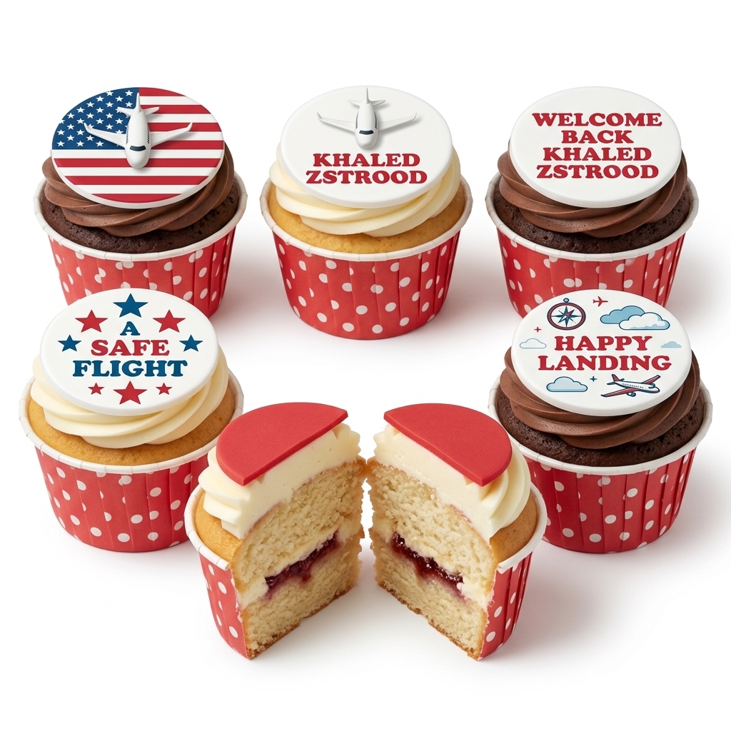 Welcome Home Aeroplane Cupcakes