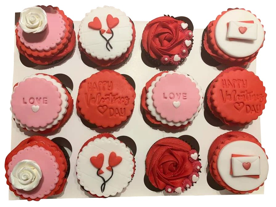 Valentines Cupcakes  - Pack of 6