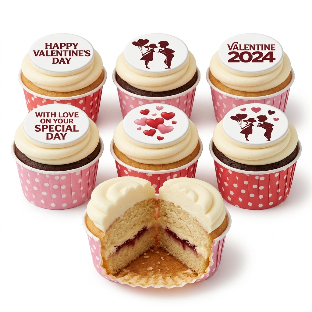 Romantic Valentine's Day Cupcakes