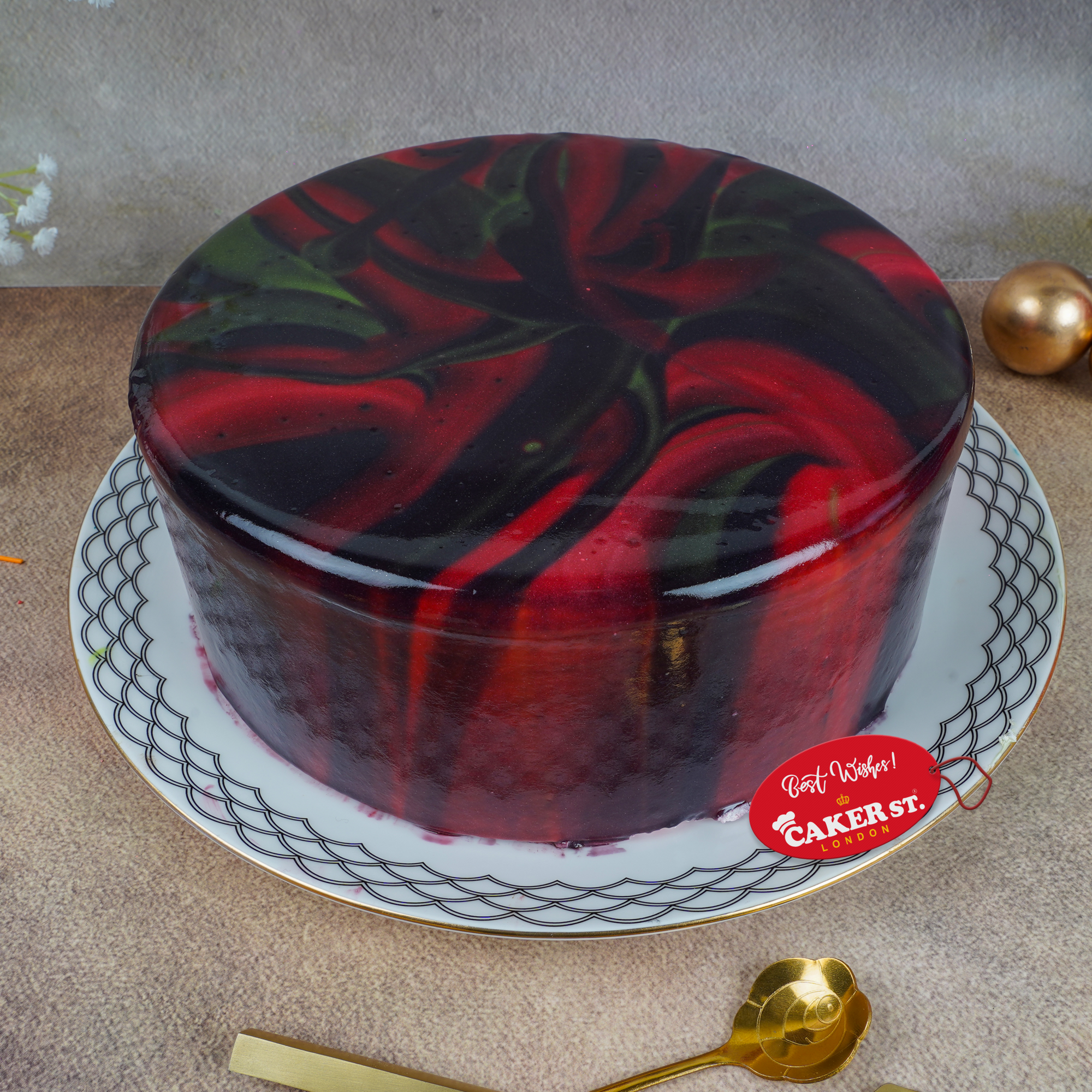 Velvet Marble Treat Cake