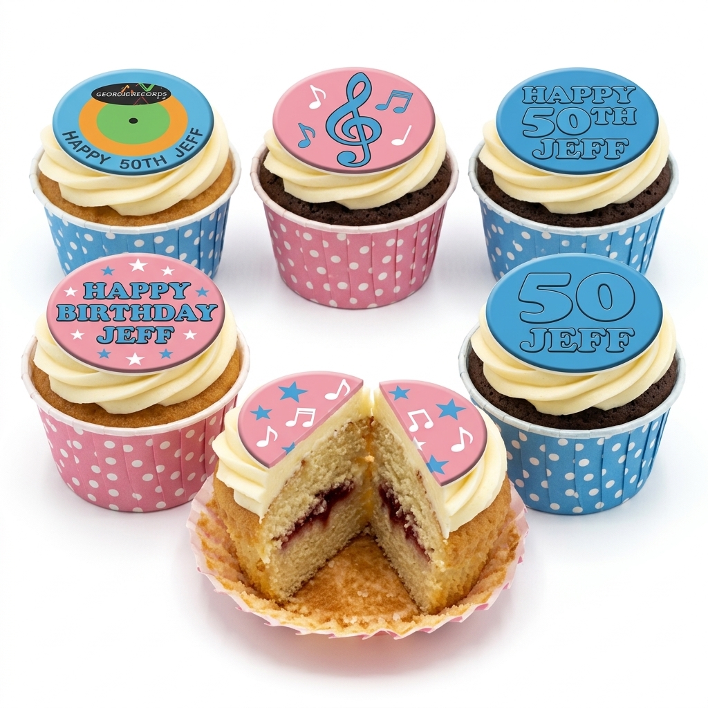 Music Theme Birthday Cupcakes