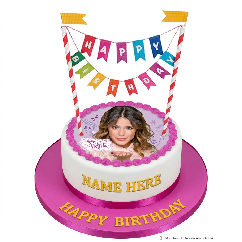 Disney Violetta Personalised Birthday Cake