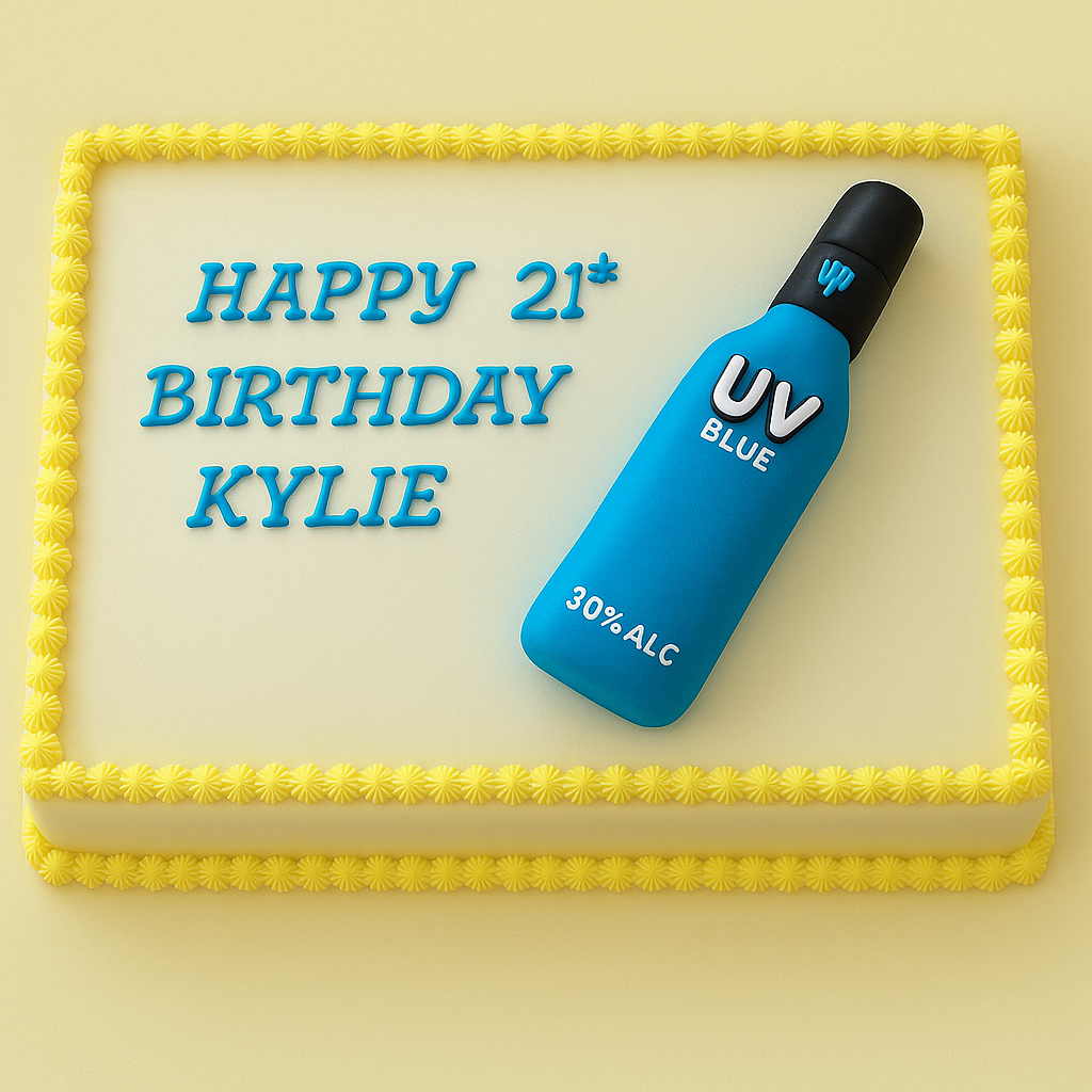 Vodka Bottle Birthday Cake