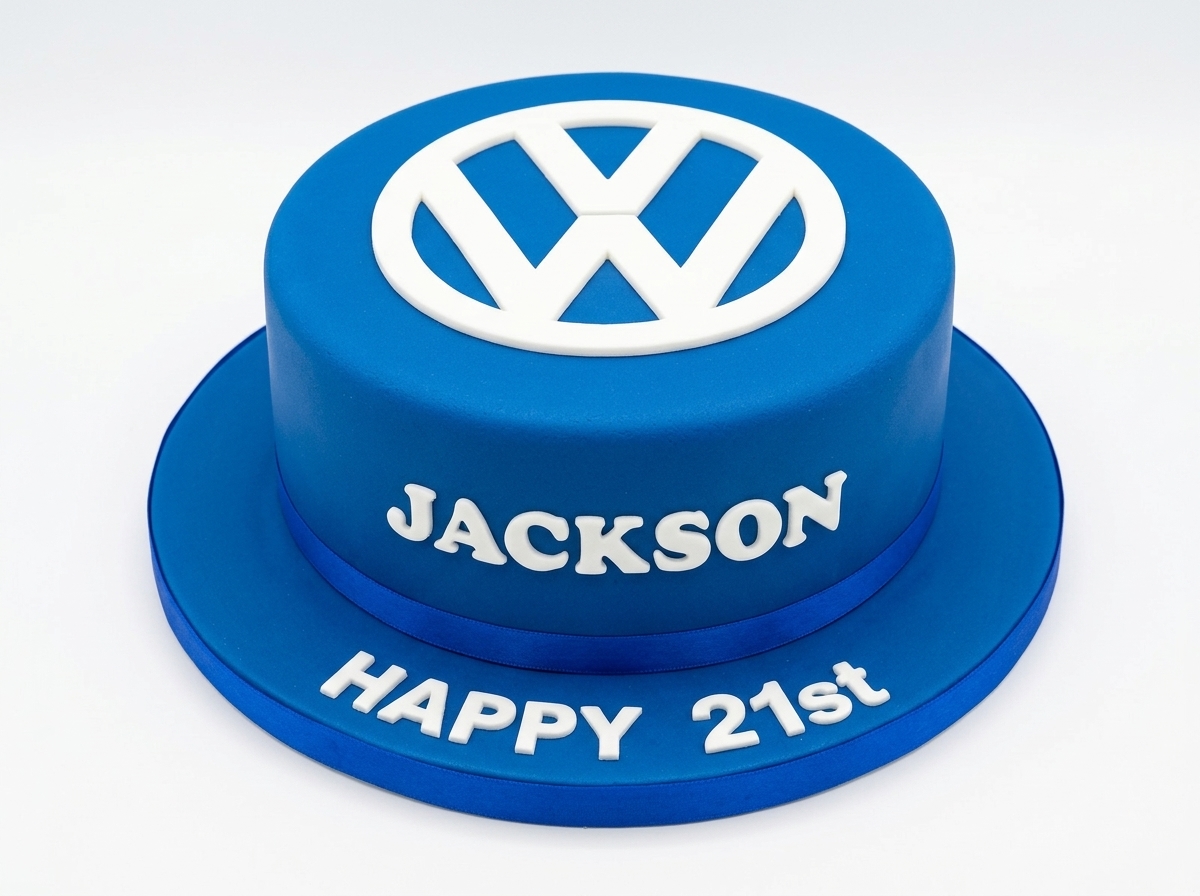 Volkswagen Logo Birthday Cake