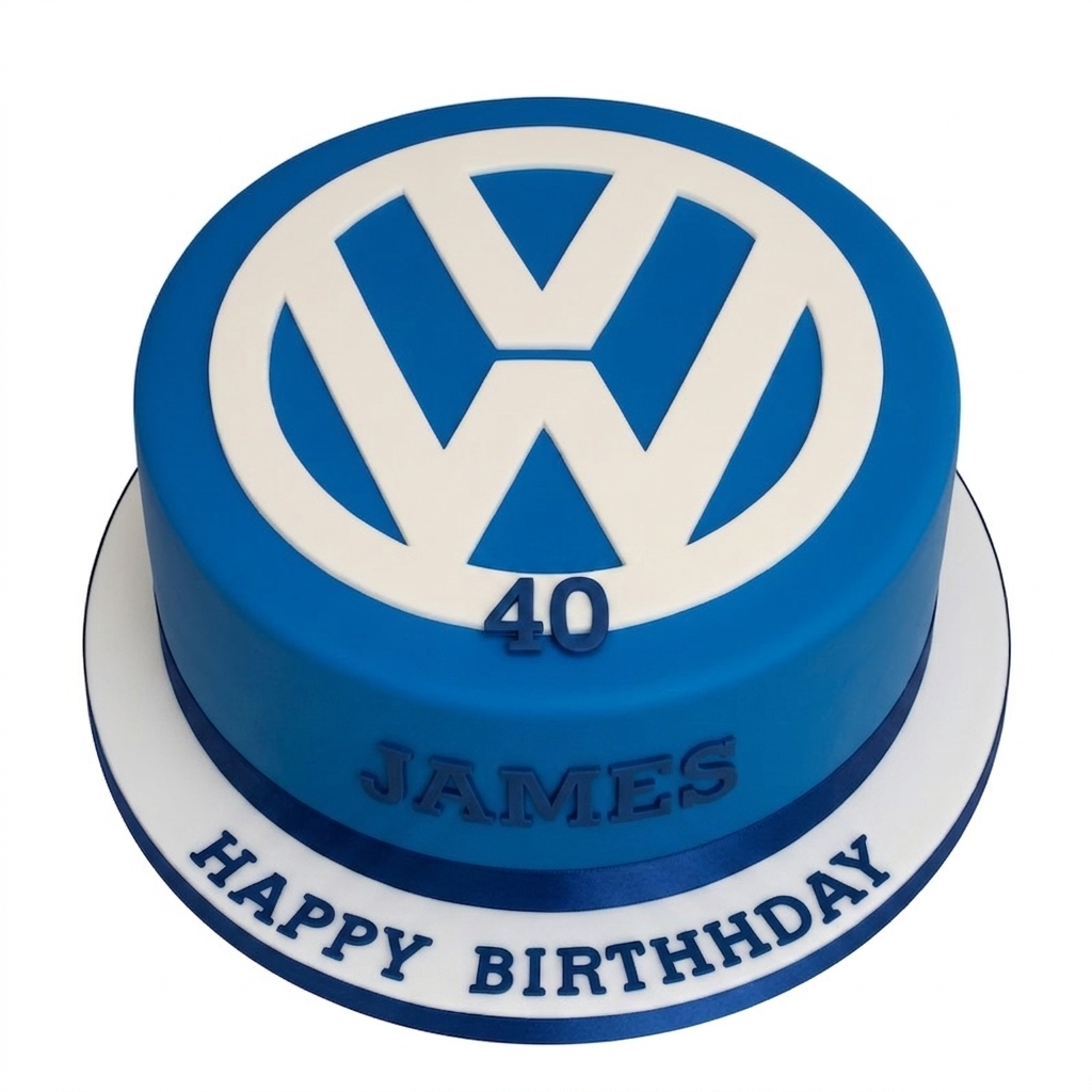 Volkswagen Logo Birthday Cake