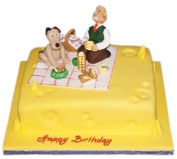 Wallace and Gromit cake