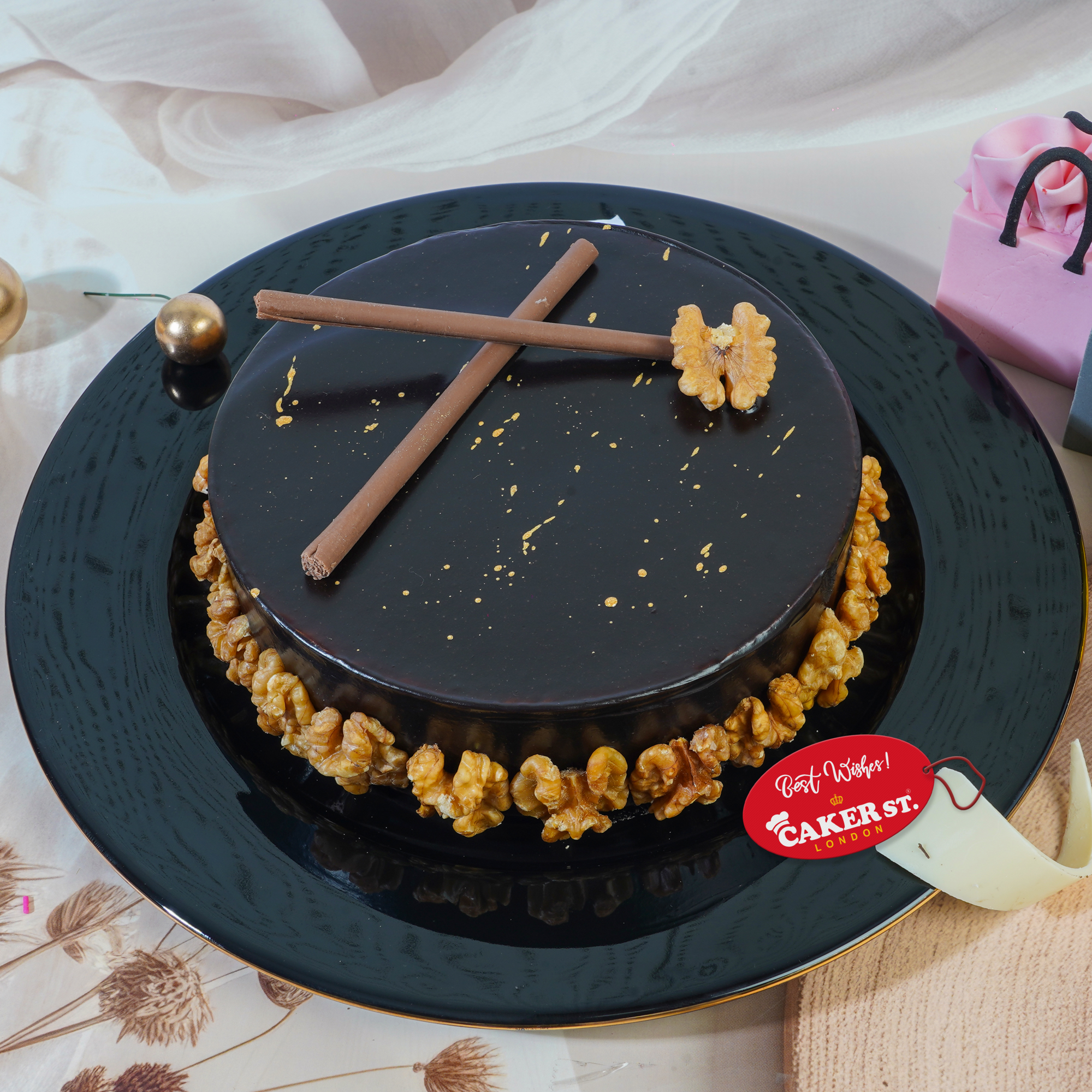 Walnut Chocolate Cake 