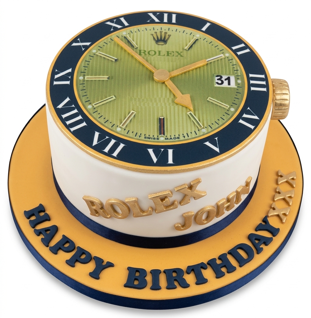 Rolex Watch Birthday Cake