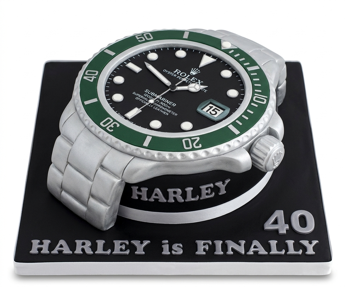 Luxury Watch Birthday Cake for Him
