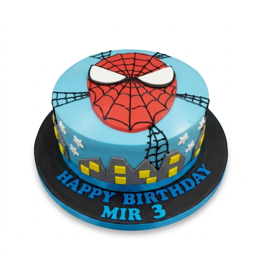 Spiderman Birthday Cake for Kids
