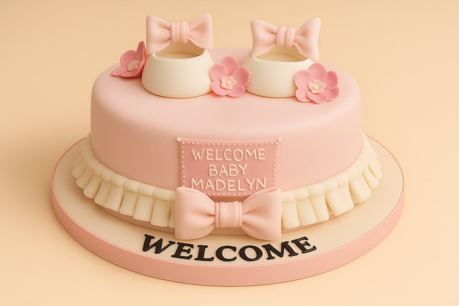 Welcome Baby cake
