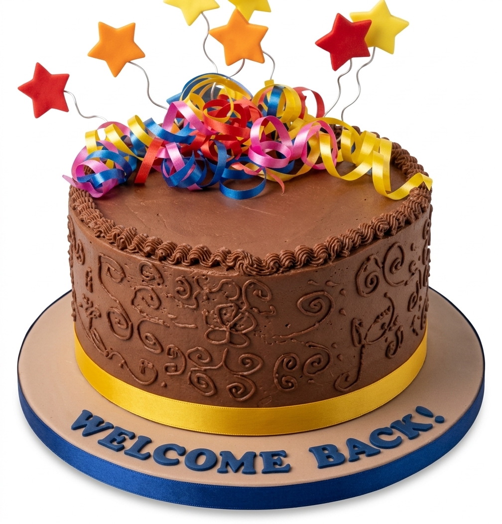 Welcome Back Celebration Cake
