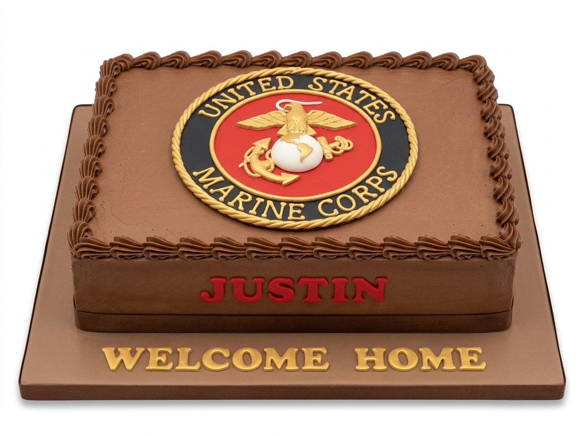 US Marine Corps Welcome Home Cake