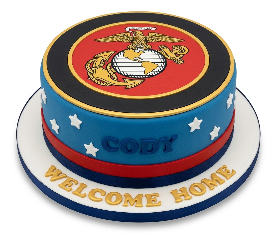 Welcome Home Military Celebration Cake
